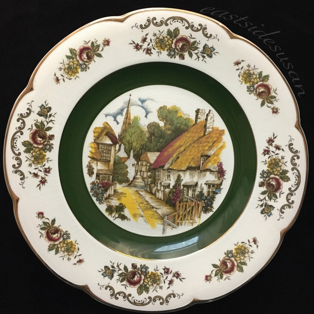 Vtg IRONSTONE Plate Ascot England Wood & Sons - Picture 1 of 8